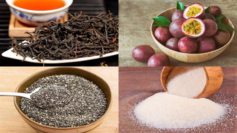 Nguyên liệu món ăn trà chanh dây