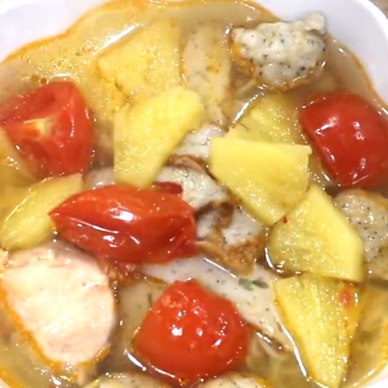 Bước 6 Thành phẩm Bún chả cá hồi