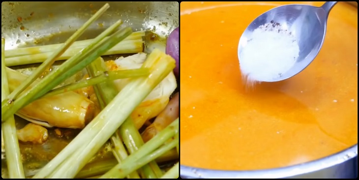 Bước 4 Nấu nước dùng Bún cá kiểu Lào