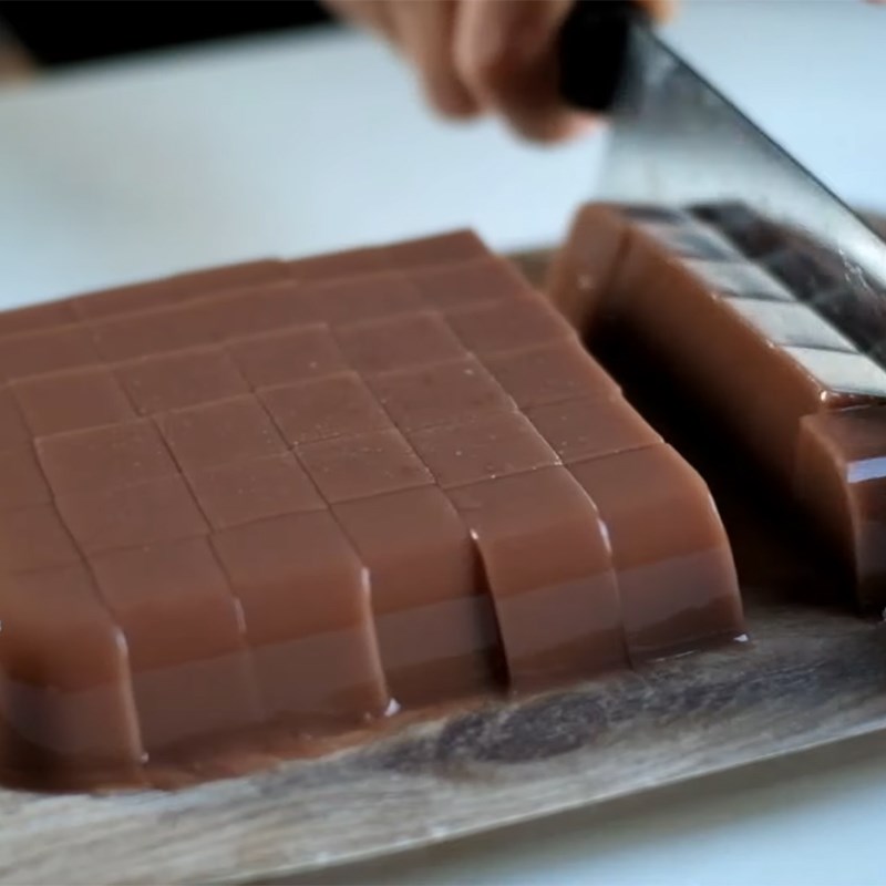 Bước 3 Cắt thạch milo Milo đá xay