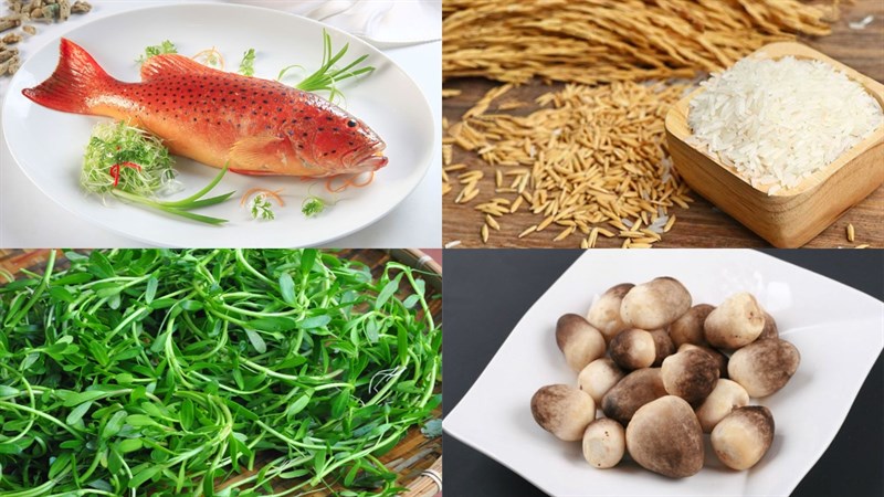 Nguyên liệu món ăn cháo cá mú