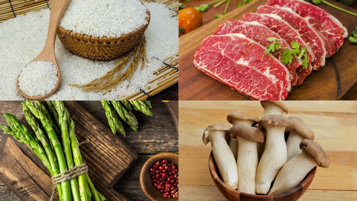 Nguyên liệu món ăn cháo bằng nồi nấu chậm
