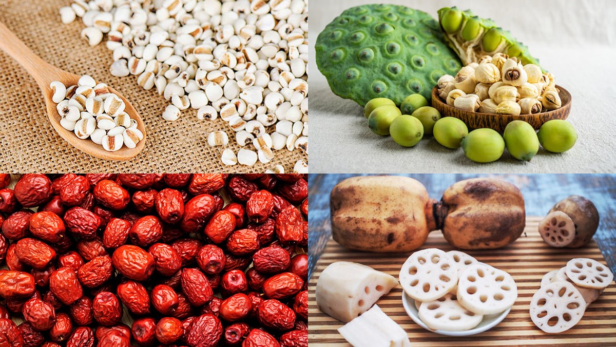 Nguyên liệu món ăn chè sâm bổ lượng