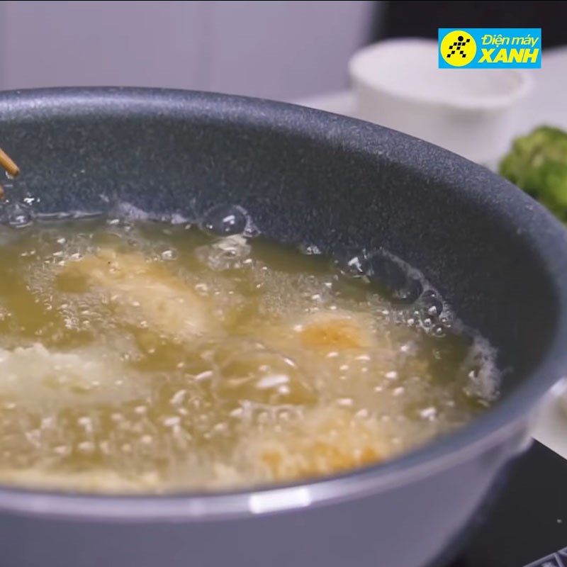Bước 8 Chiên gà Mì Ý gà giòn sốt kem