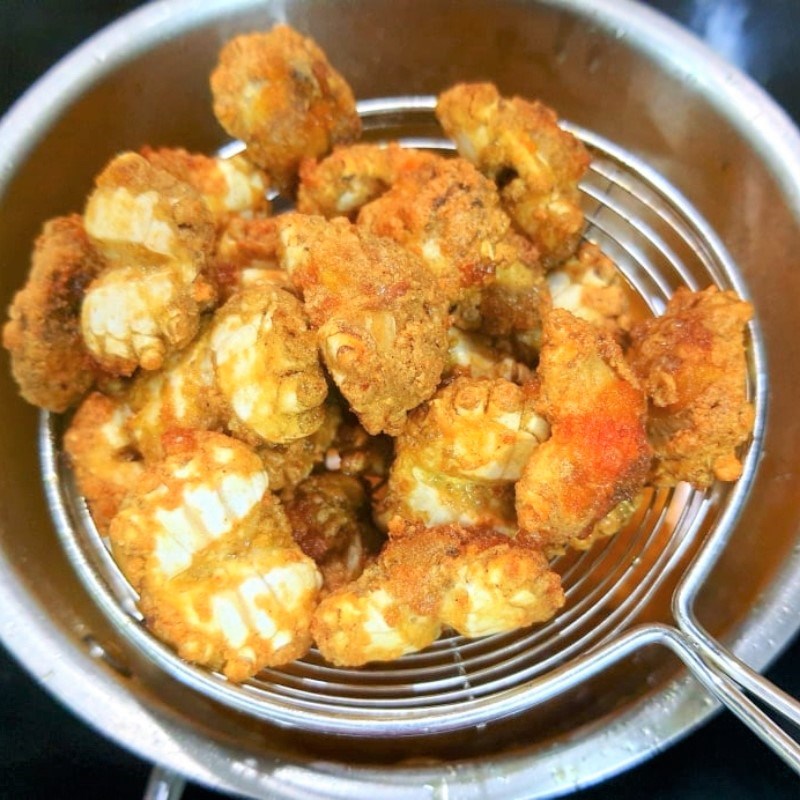 Bước 3 Chiên rạm Rạm chiên giòn