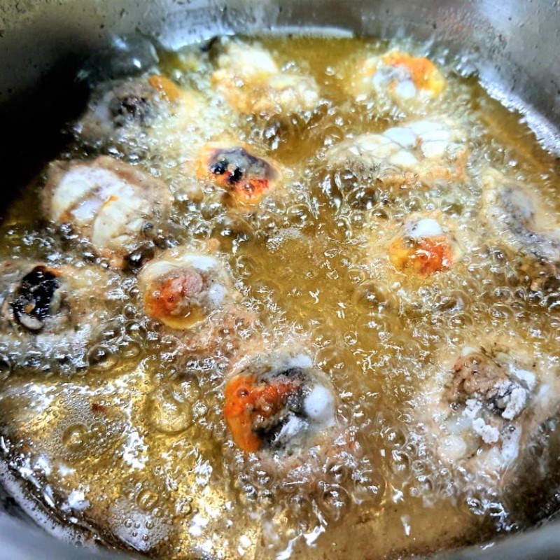 Bước 3 Chiên rạm Rạm chiên giòn