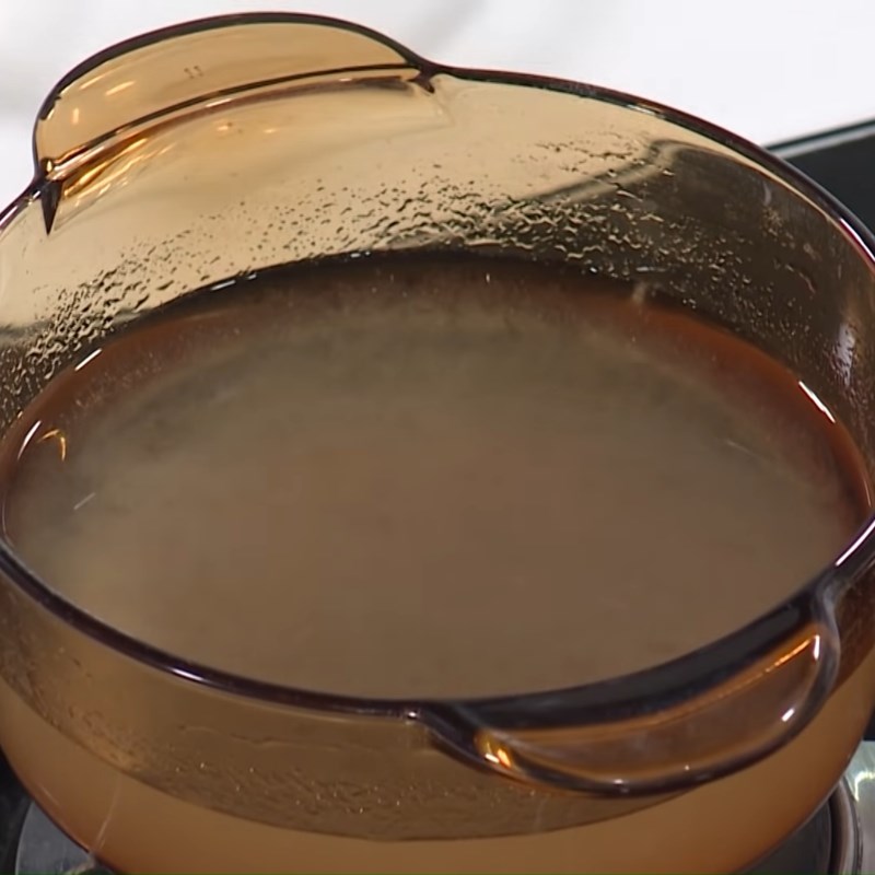Bước 1 Chuẩn bị rau câu Trà sữa gạo rang thạch matcha