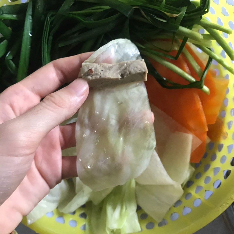 Bước 3 Cuộn cù lao chay Cù lao chay