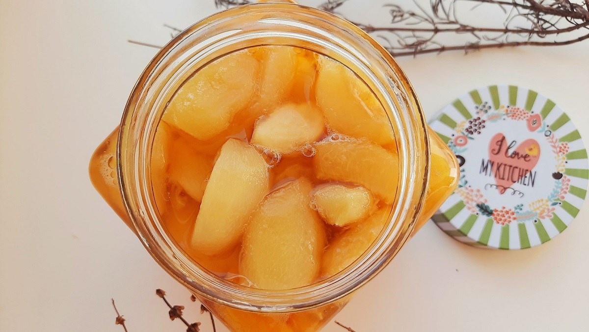 Đào ngâm (công thức được chia sẻ từ người dùng)