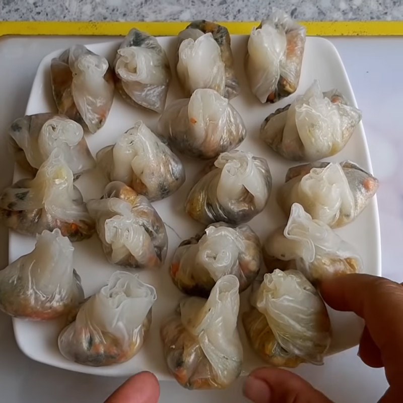 Bước 3 Gói hoành thánh Hoành thánh chay