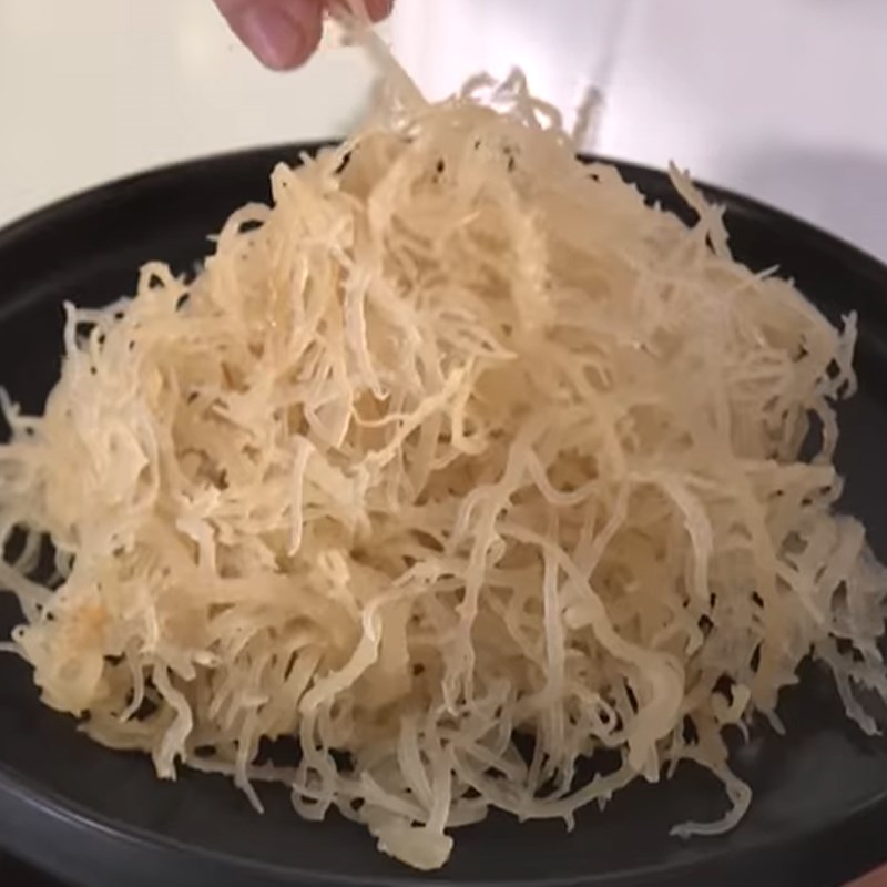 Bước 1 Sơ chế rau củ Gỏi rau câu trứng muối