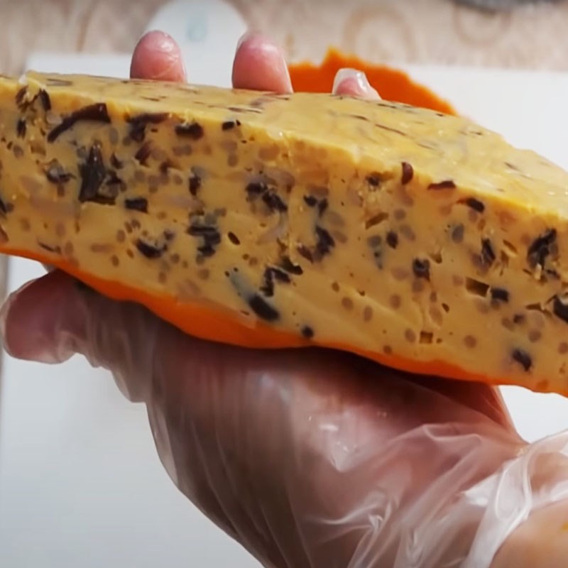 Bước 4 Hấp chả Chả trứng chay