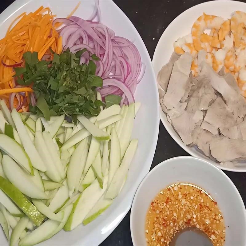 Bước 6 Hoàn thành Gỏi ổi tôm thịt