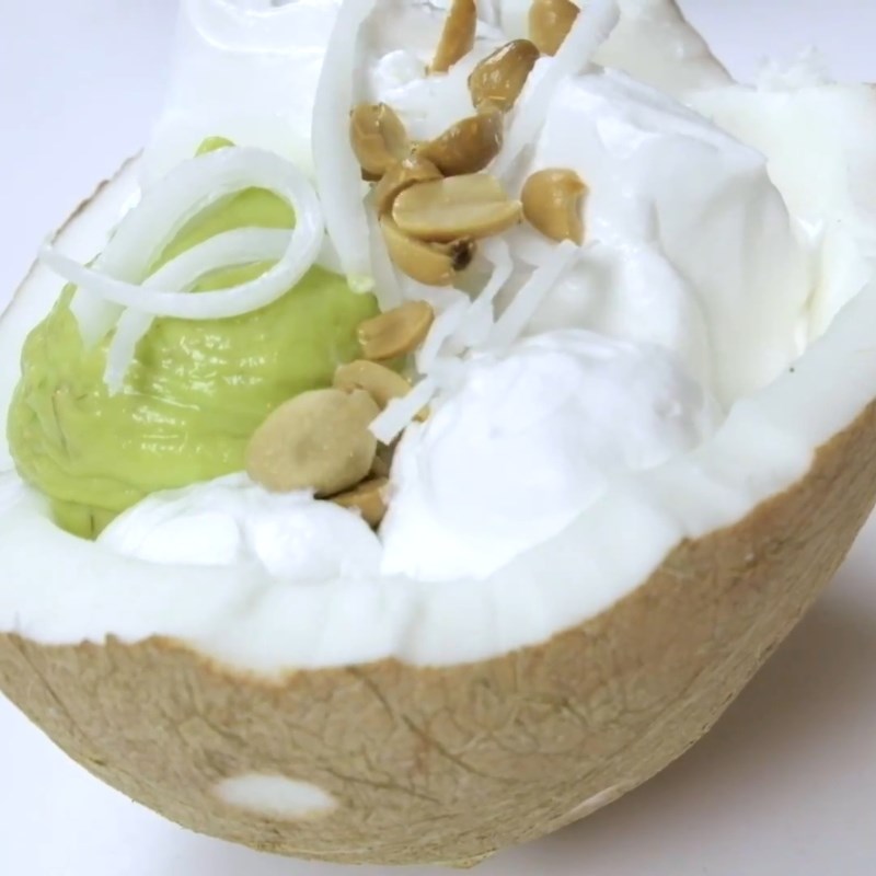 Bước 4 Hoàn thành Kem bơ dừa