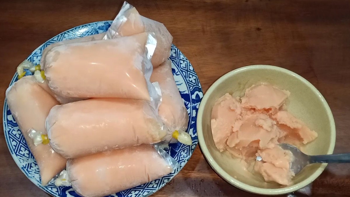 Kem đu đủ túi