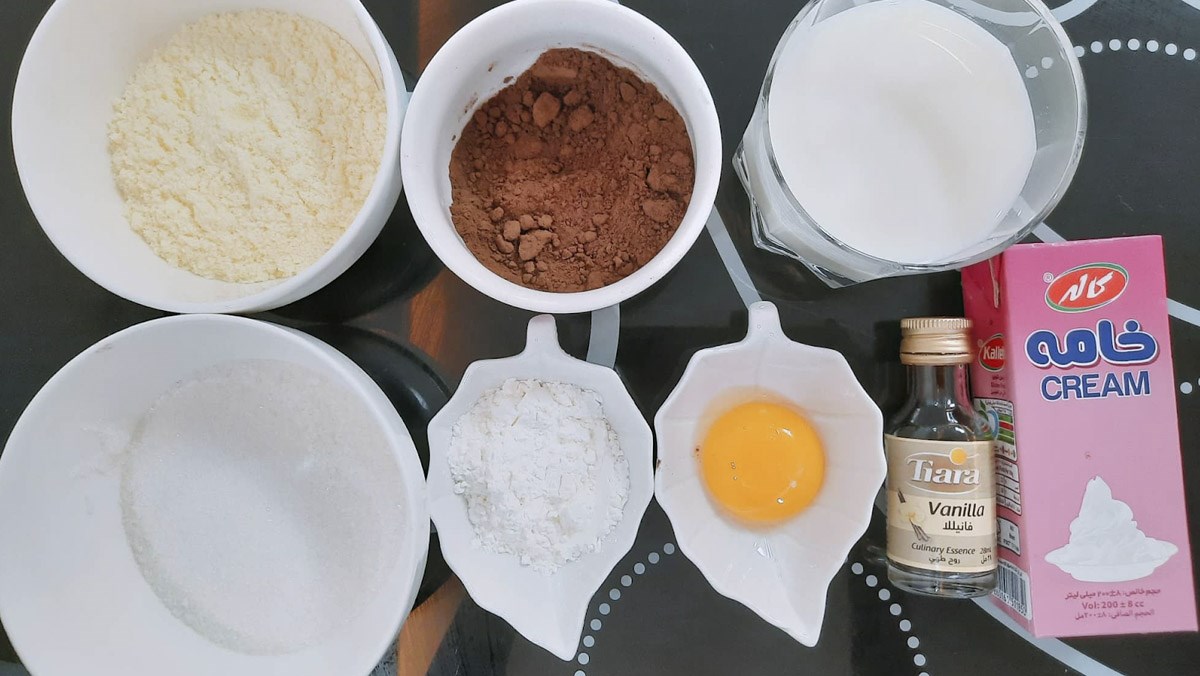 Nguyên liệu món ăn kem socola không cần máy