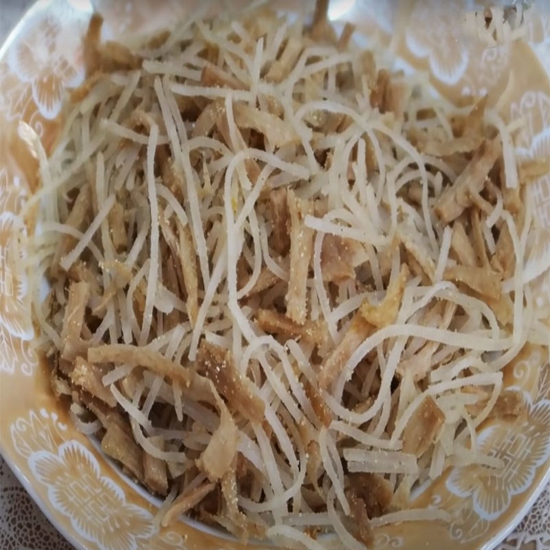 Bước 2 Làm bì Bì chay