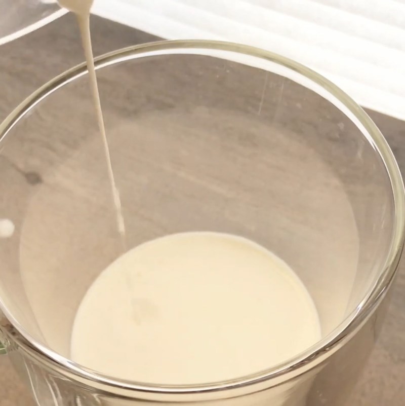 Bước 4 Làm hỗn hợp kem sữa Trà sữa mochi