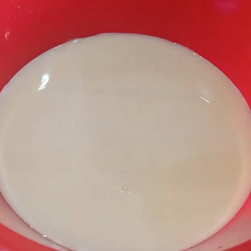 Bước 2 Làm hỗn hợp kem Kem đu đủ túi