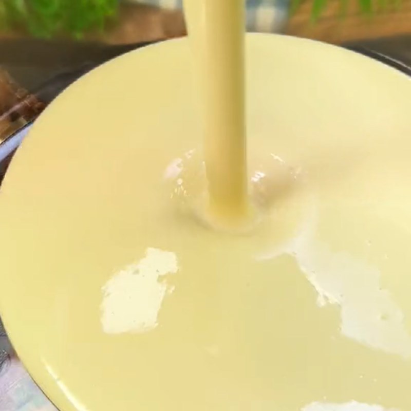 Bước 1 Làm sữa chua Sữa chua cốm xanh (Công thức được chia sẻ từ Tiktok Cách Nấu Ngon cùng Cách Nấu Ngon)