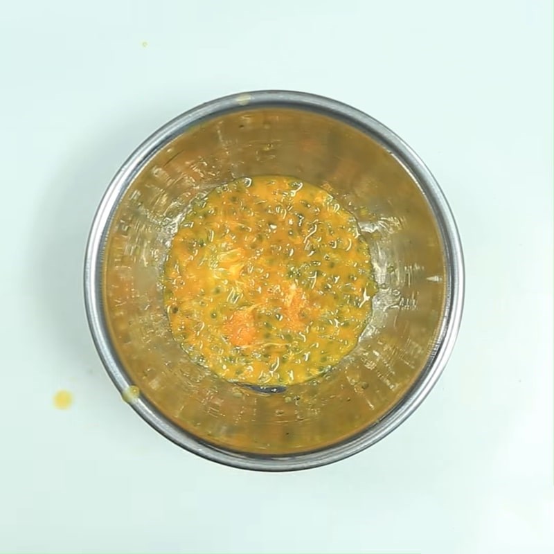 Bước 2 Làm sốt chanh dây Trà chanh dây (chanh leo)