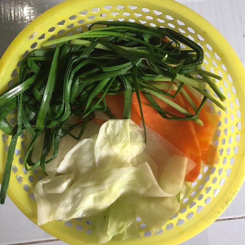 Bước 2 Luộc rau củ Cù lao chay