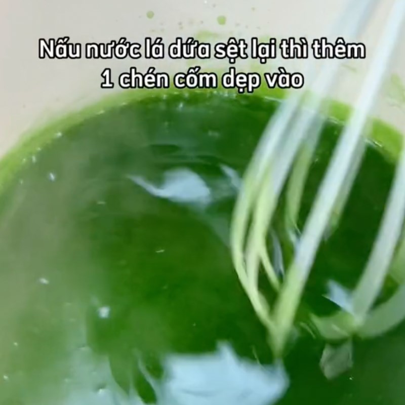 Bước 4 Nấu cốm non Sữa chua phô mai cốm non (Công thức từ kênh tiktok Cách Nấu Ngon Cùng Cách Nấu Ngon)