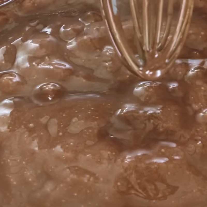 Bước 2 Nấu hỗn hợp cacao sữa Kem socola phủ socola vỏ giòn