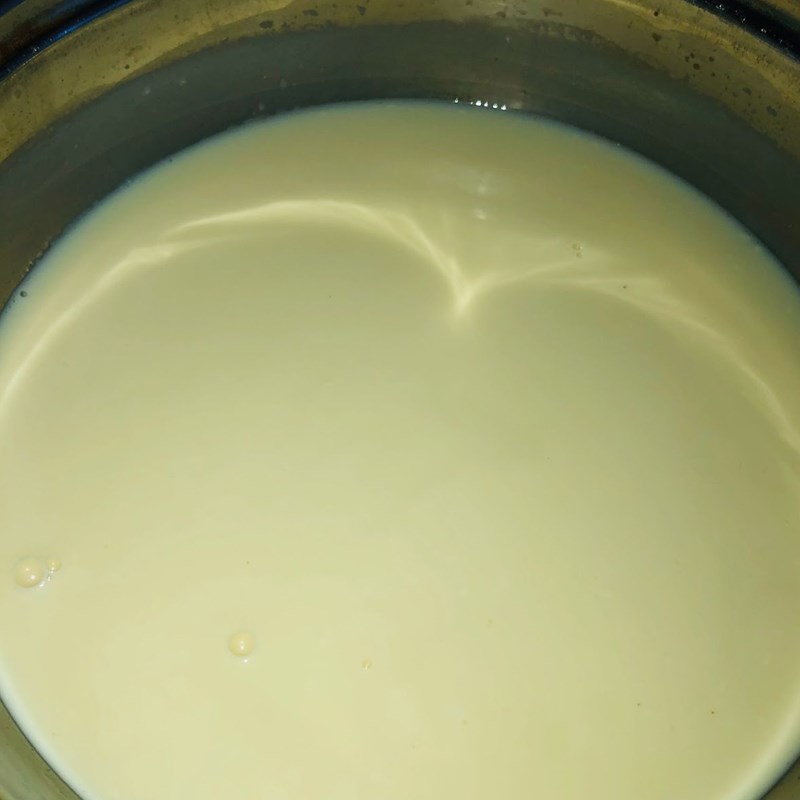 Bước 3 Nấu sữa chua phô mai nha đam Sữa chua phô mai nha đam