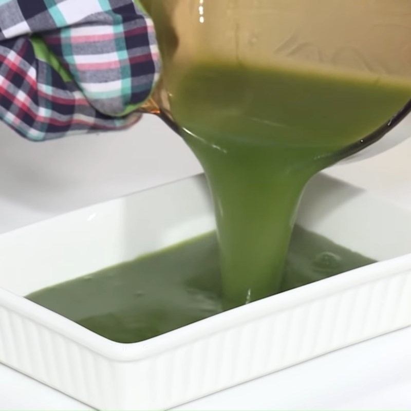 Bước 2 Nấu thạch trà sữa matcha Trà sữa gạo rang thạch matcha