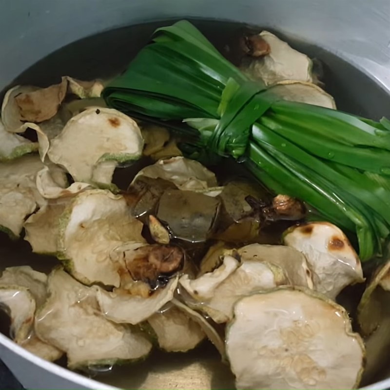 Bước 4 Nấu trà bí đao Trà bí đao hạt chia