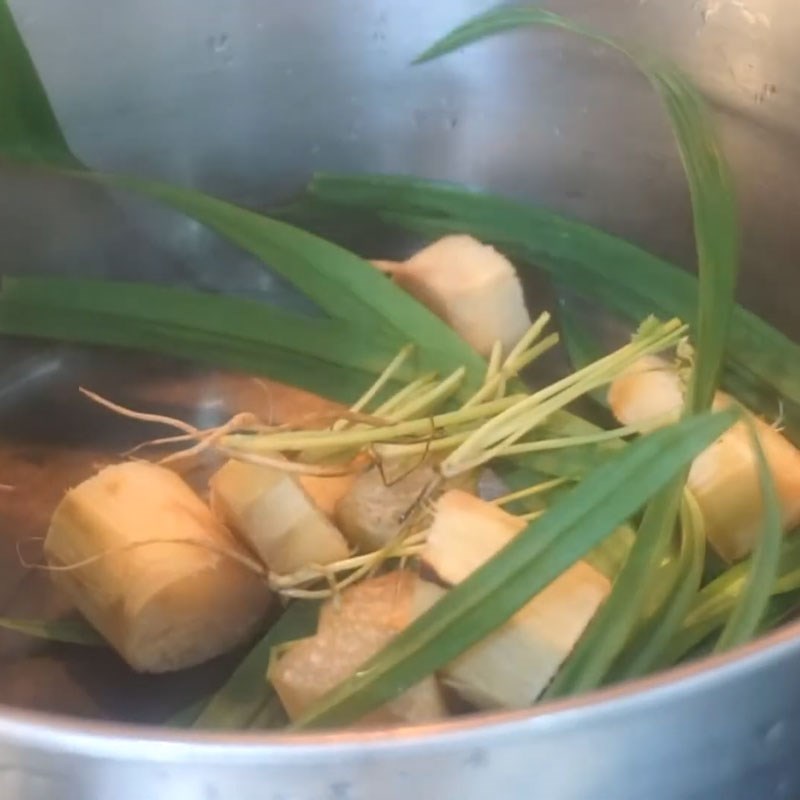 Bước 2 Nấu trà bí đao Trà sữa bí đao