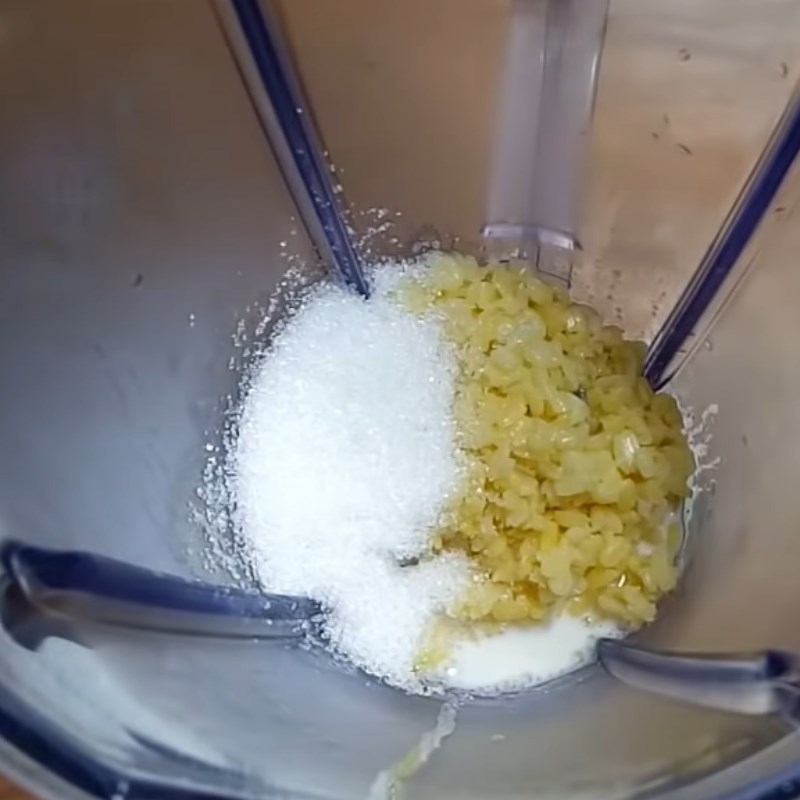 Bước 2 Nấu và xay đậu xanh Kem đậu xanh sữa dừa