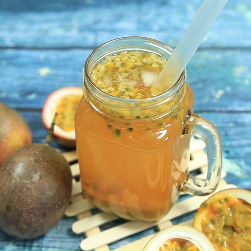 Bước 4 Thành phẩm Trà chanh dây (chanh leo)