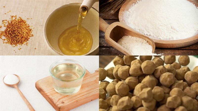 Nguyên liệu món ăn trà sữa gạo rang