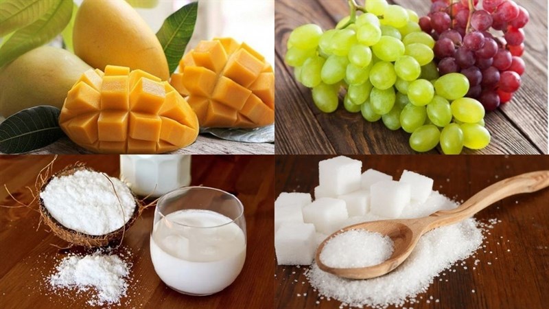 Nguyên liệu món ăn cách làm kem xoài que