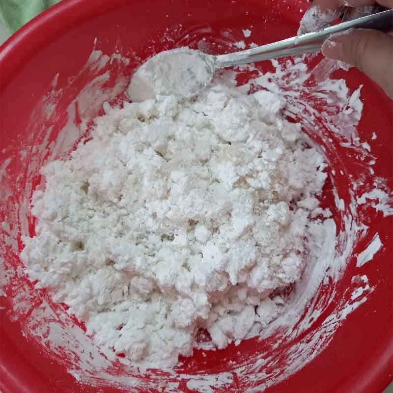 Bước 3 Nhồi bột Bánh canh cá lóc