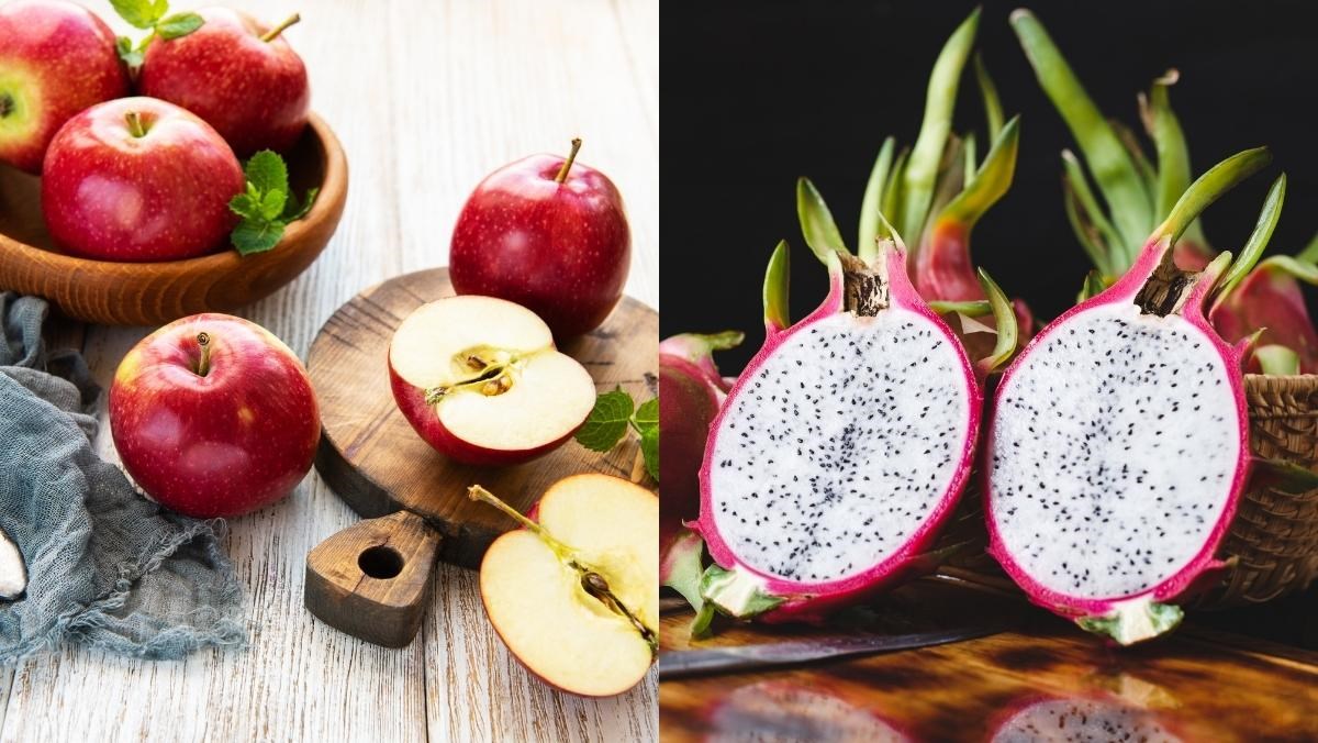 Nguyên liệu món ăn nước ép táo bằng máy xay sinh tố