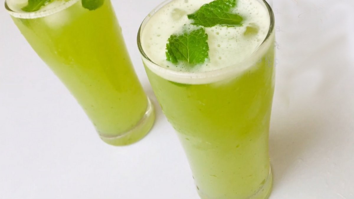 Nước ép xoài xanh bạc hà