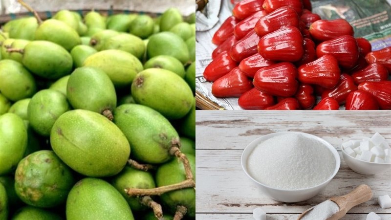 Nguyên liệu món ăn cách làm nước ép cóc