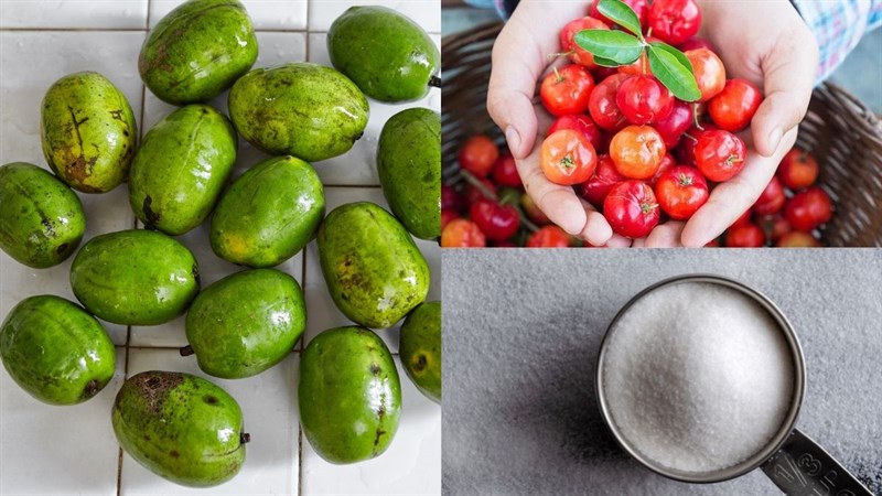 Nguyên liệu món ăn cách làm nước ép cóc