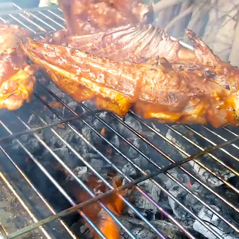 Bước 3 Nướng thịt vịt Vịt nướng giả cầy