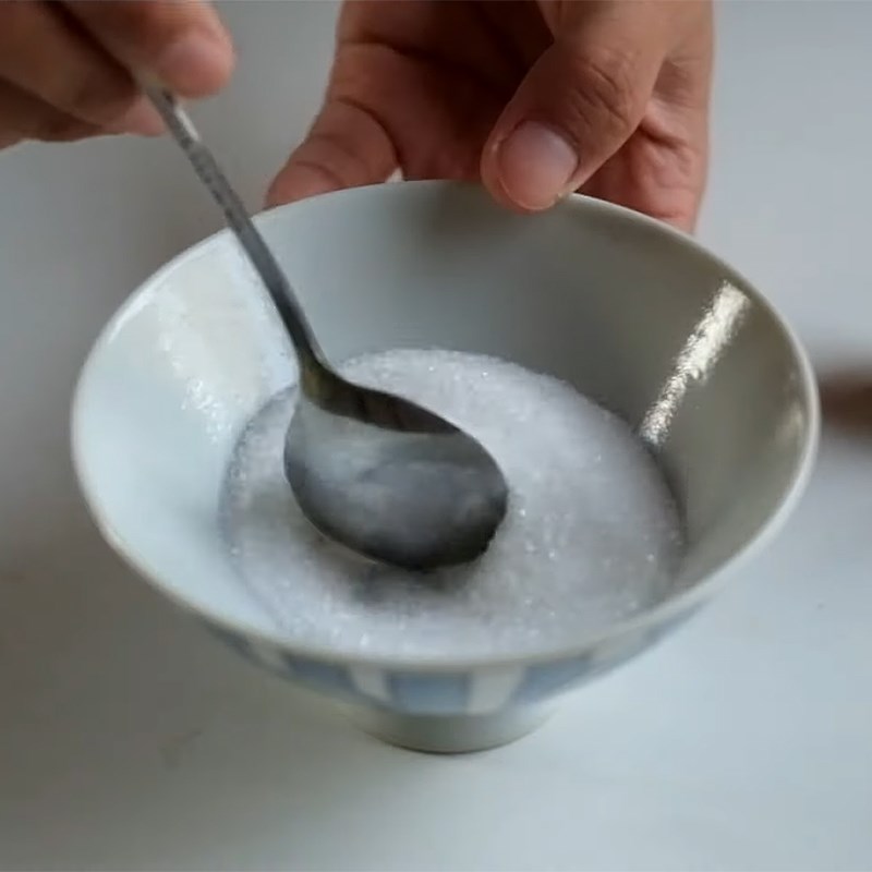 Bước 1 Pha bột rau câu dẻo Milo đá xay