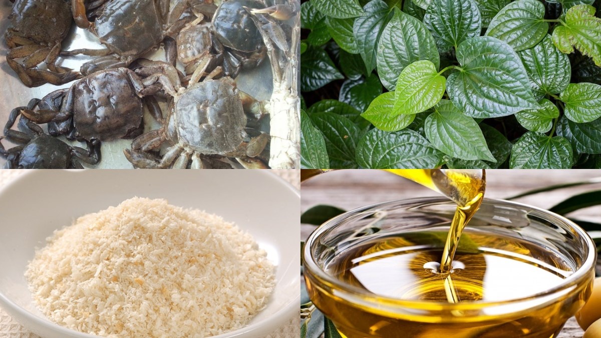 Nguyên liệu món ăn rạm chiên giòn