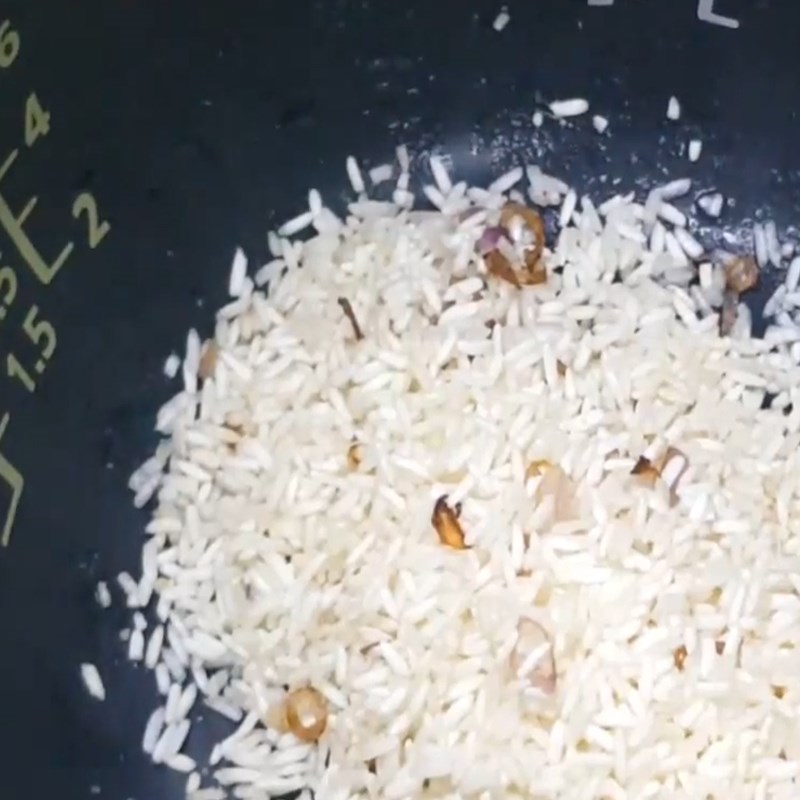 Bước 1 Rang cháo và nấu cháo Cháo cá bớp thì là