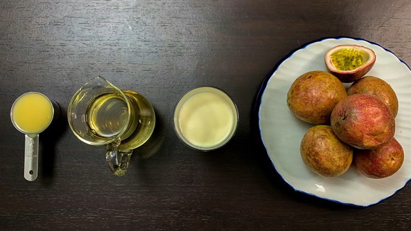 Nguyên liệu món ăn 6 cách làm sinh tố chanh leo - chanh dây