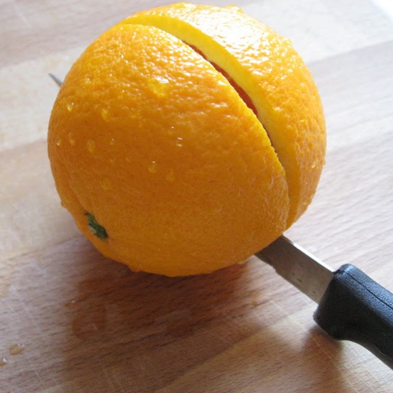 Bước 2 Sơ chế cam Trà cam