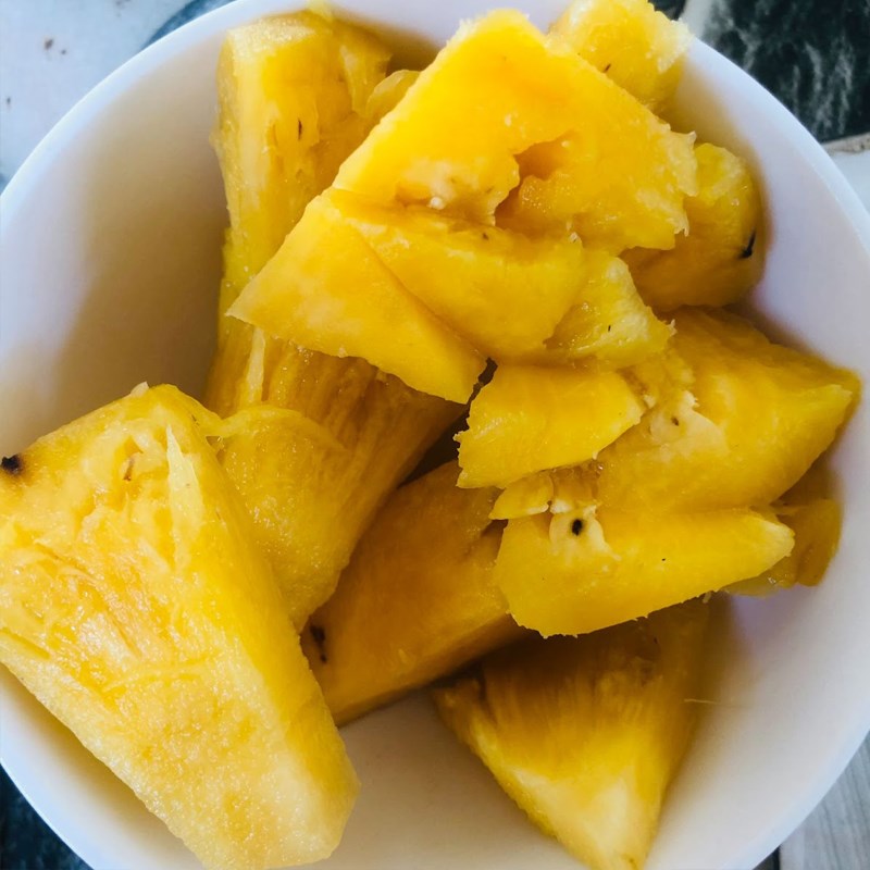 Bước 1 Sơ chế nguyên liệu Nước ép táo dứa