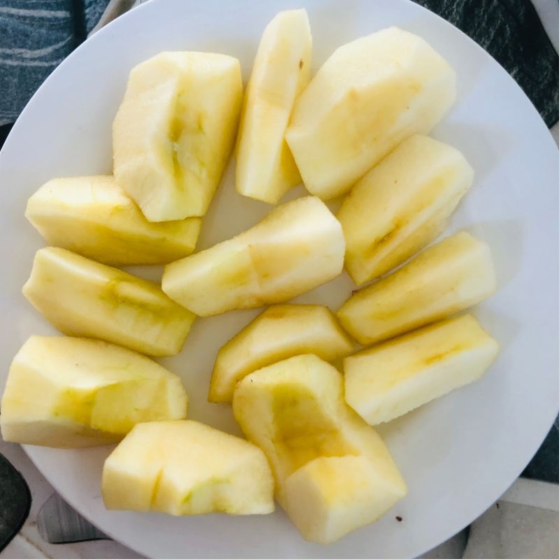 Bước 1 Sơ chế nguyên liệu Nước ép táo lê