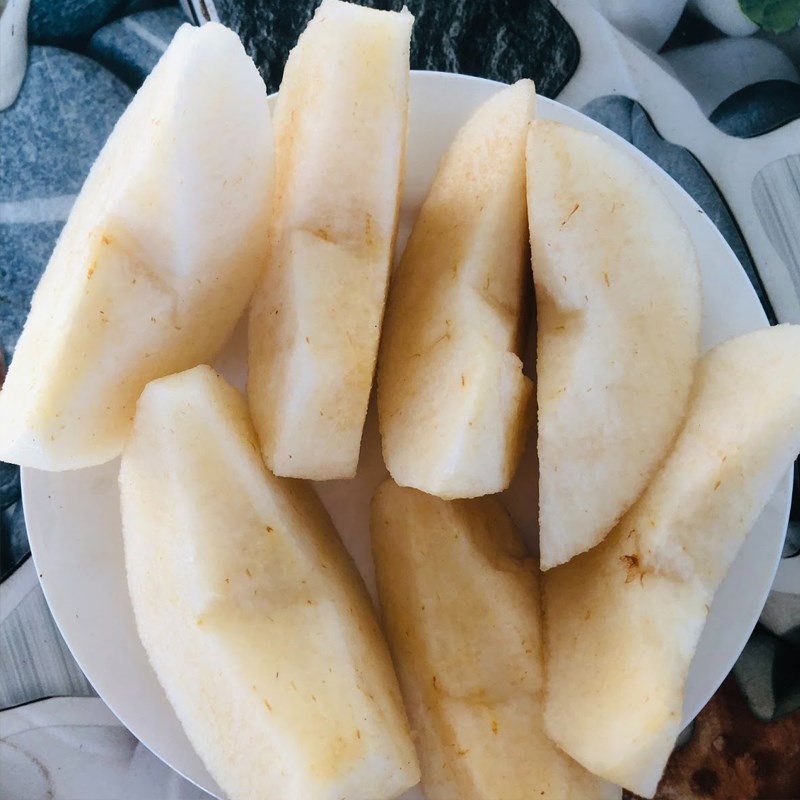 Bước 1 Sơ chế nguyên liệu Nước ép táo lê